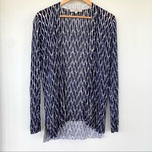 LOFT open  cardigan, ramie/viscose blend knit